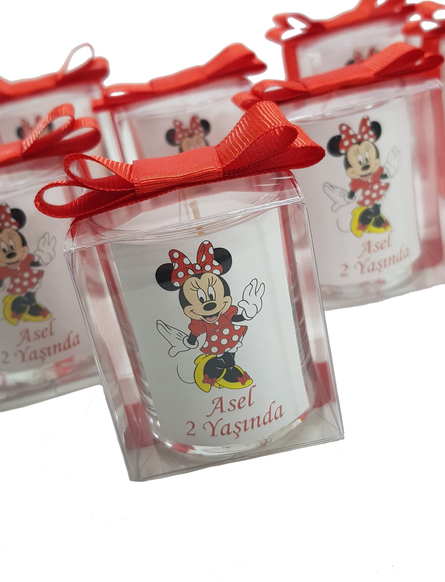 İsme Özel Bebek Hediyelik Mickey Mouse Baskılı Bardak Mum