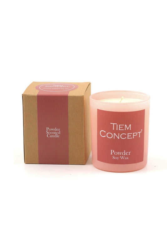 100% Soy Candle Natural Powder Scented Powder Colored Boxed Glass Candle