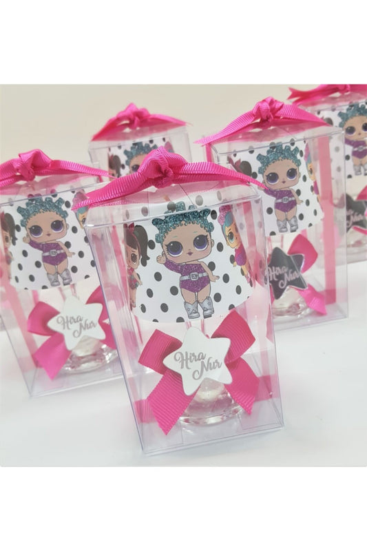 Bebek Hediyelik Lol Baskılı Abajur Mumluk (10 Adet )