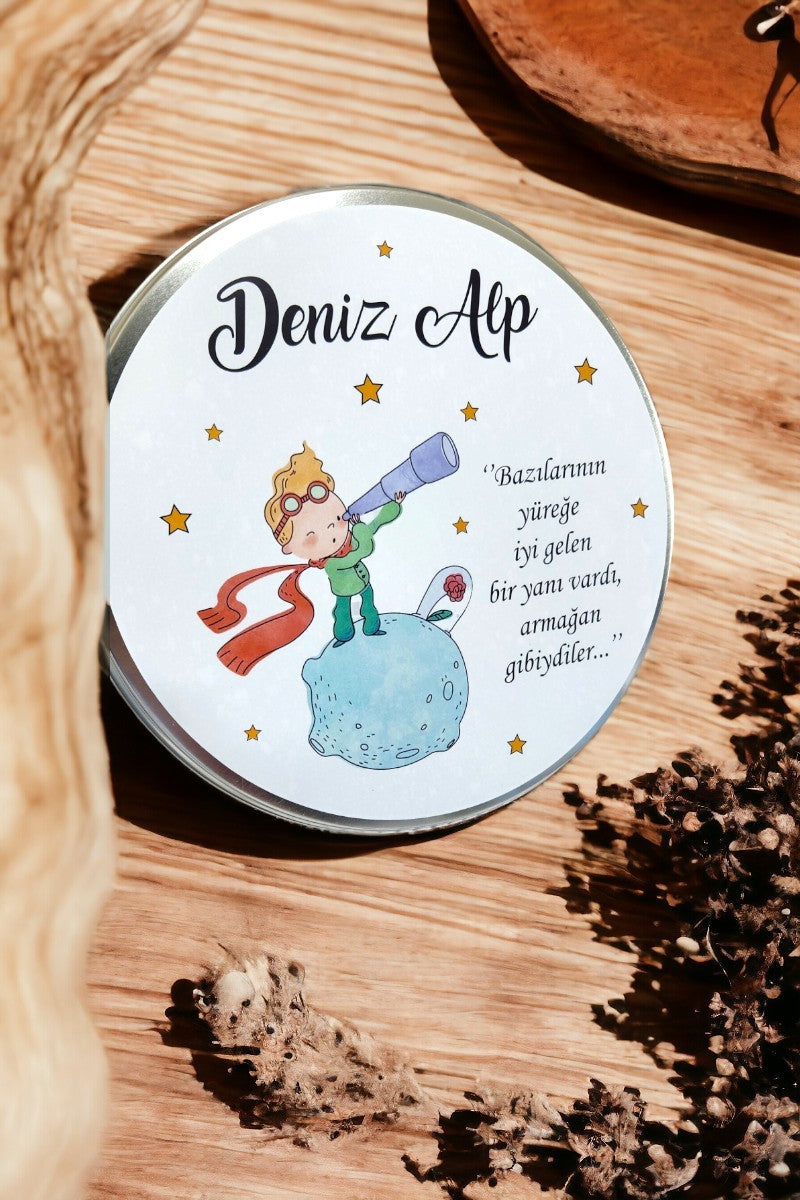 Blue Colored Little Prince Themed Baby Boy Chocolate