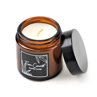 Tiem Concept Decorative Special Design Amber Scented Jar Candle