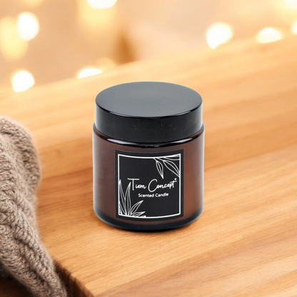 Tiem Concept Decorative Special Design Amber Scented Jar Candle