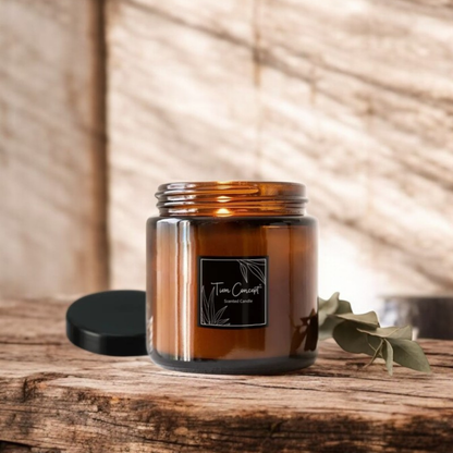Tiem Concept Decorative Special Design Amber Scented Jar Candle