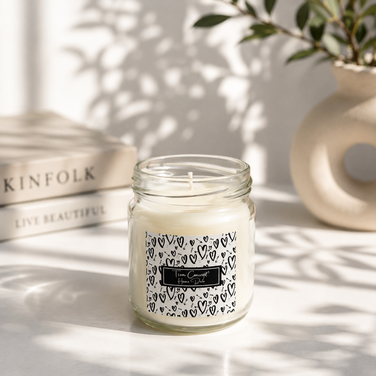 Vanilya Kokulu Oda Kokusu Seti - Çubuklu Oda Kokusu 100 ml ve Kokulu Kavanoz Mum 150g