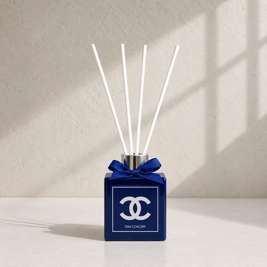 Decorative Chanel Vanilla Scented Navy Blue Shiny Bottle 100 ml Room Fragrance