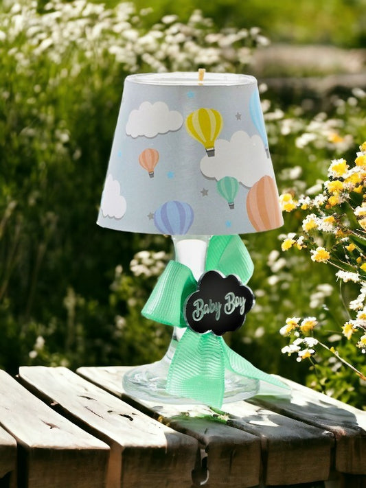 Baby Gift Boxed Name-specific Flying Balloon Printed Lampshade Candle Set of 10