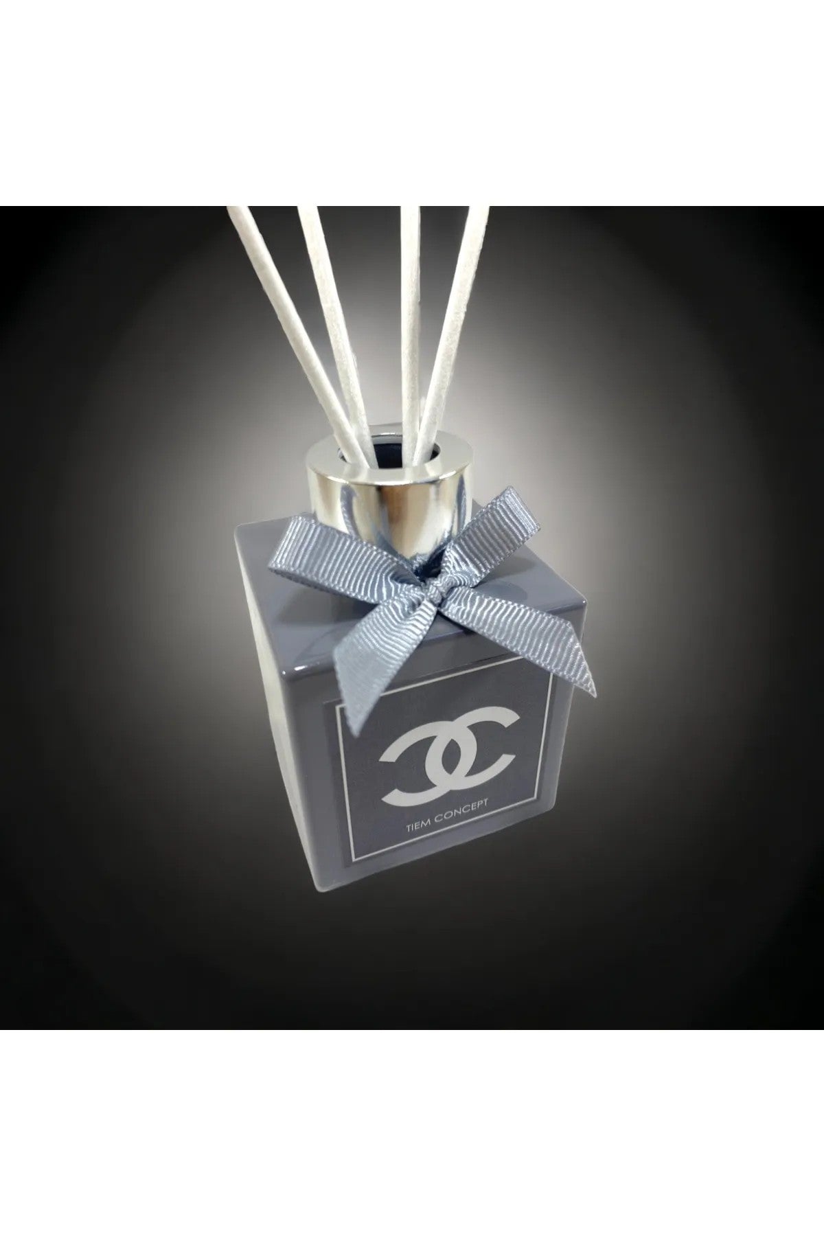 Decorative Vanilla Scented Grey Shiny Bottled 100 ml Stick Room Fragrance