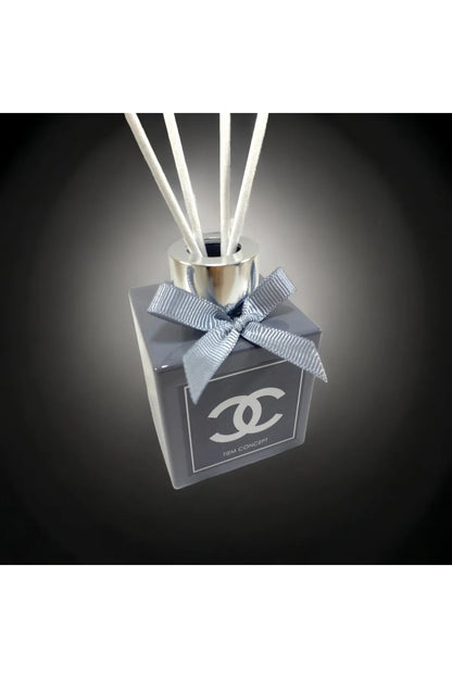Decorative Vanilla Scented Grey Shiny Bottled 100 ml Stick Room Fragrance
